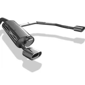 Abverkauf Fox Duplex Auspuff Sportauspuff Endschalldämpfer für Audi A3 Typ 8L 135x80 53