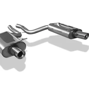Fox Duplex Auspuff Sportauspuff Endschalldämpfer für Audi A4 Typ B6 quattro 1x90 Sichere Zahlung