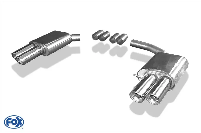 Wochenendangebot Fox Duplex Auspuff Sportauspuff Komplettanlage für Audi A4/A5 quattro B8 3,2l