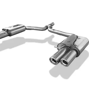 Ausverkauf Fox Duplex Auspuff Sportauspuff Sportendschalldämpfer für Audi A4 Typ B8 2x90