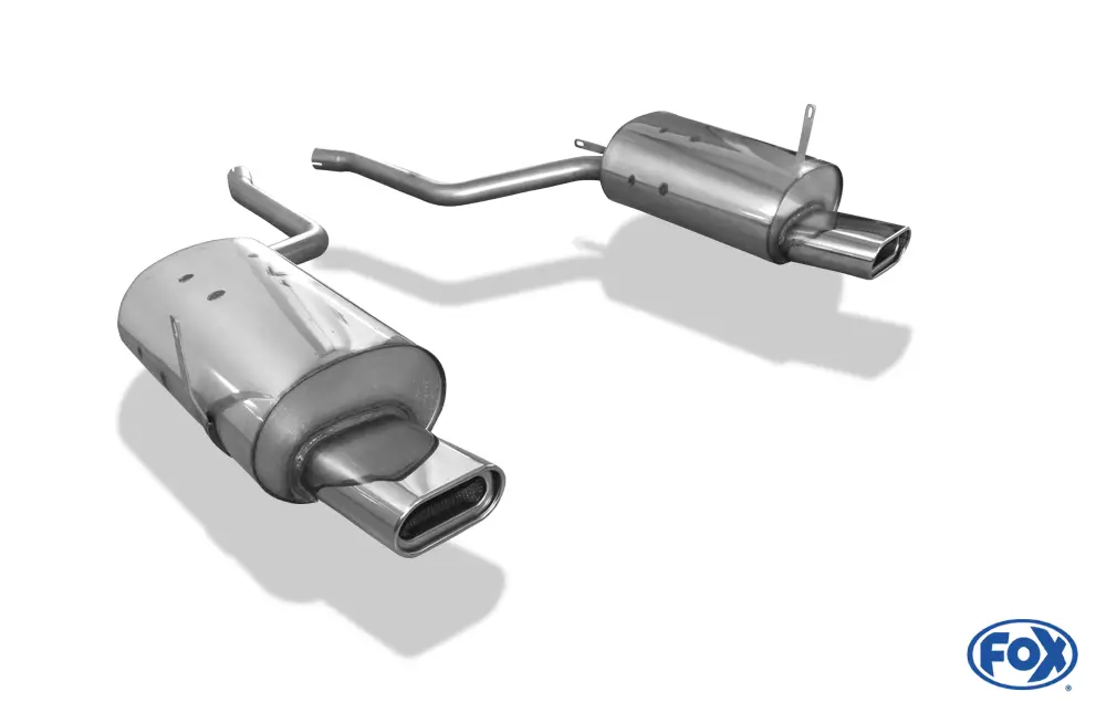 Beliebt Fox Duplex Auspuff Sportauspuff Endschalldämpfer für BMW E38 730i/ 735i/ 740i