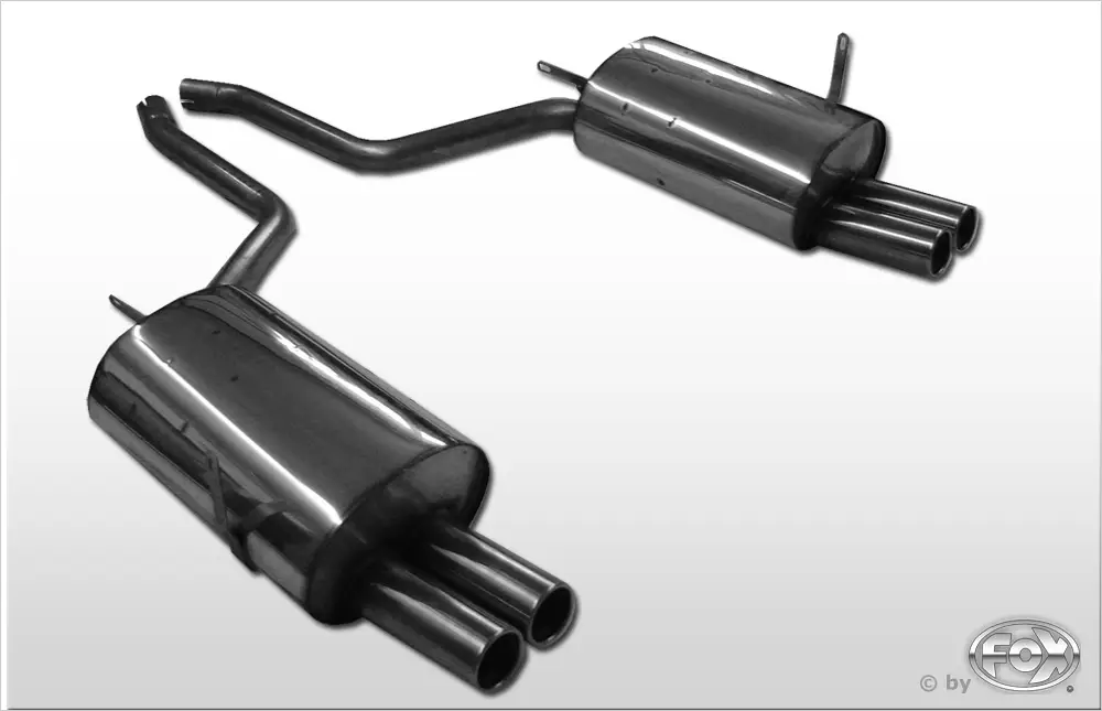 Fox Duplex Auspuff Sportauspuff Endschalldämpfer für BMW E38 730i/ 735i/ 740i Bestpreis