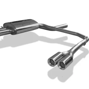 Bestseller Fox Duplex Auspuff Sportauspuff Endschalldämpfer für BMW E60 520d 525d 530d 2x76