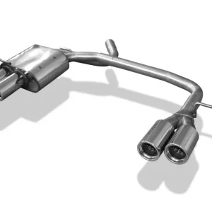 Fox Duplex Auspuff Sportauspuff Endschalldämpfer für BMW E87 118d 120d 2x76 Geprüft