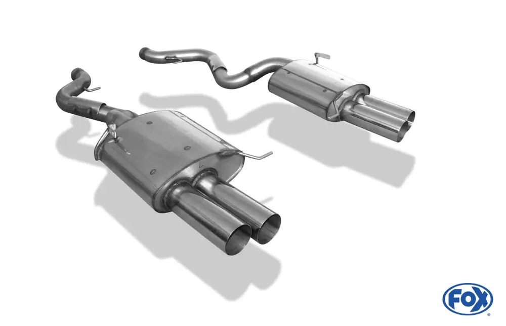Echt Fox Duplex Auspuff Sportauspuff Endschalldämpfer für BMW E92/E93 4.0l M3 2x90