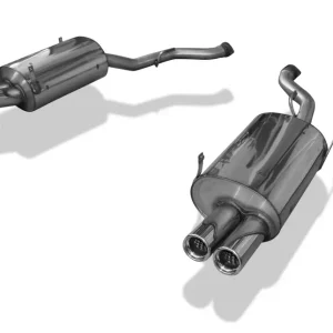 Neuheit Fox Duplex Auspuff Sportauspuff Sportendschalldämpfer für BMW Z3 M 3.2l 2x76