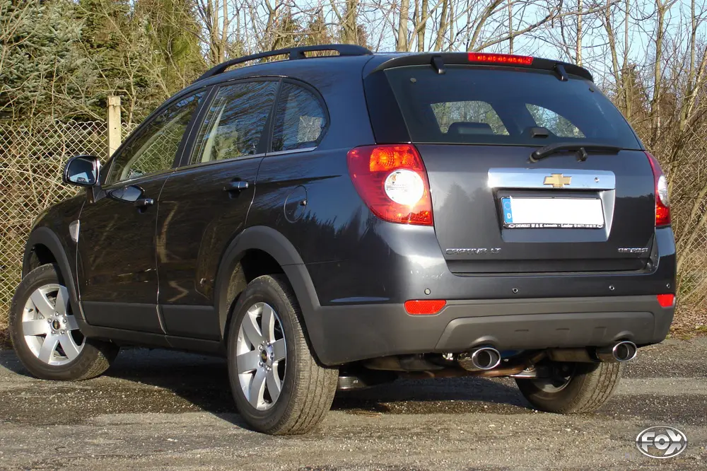 Fox Duplex Auspuff Sportauspuff Endschalldämpfer für Chevrolet Captiva KLAT Angebot