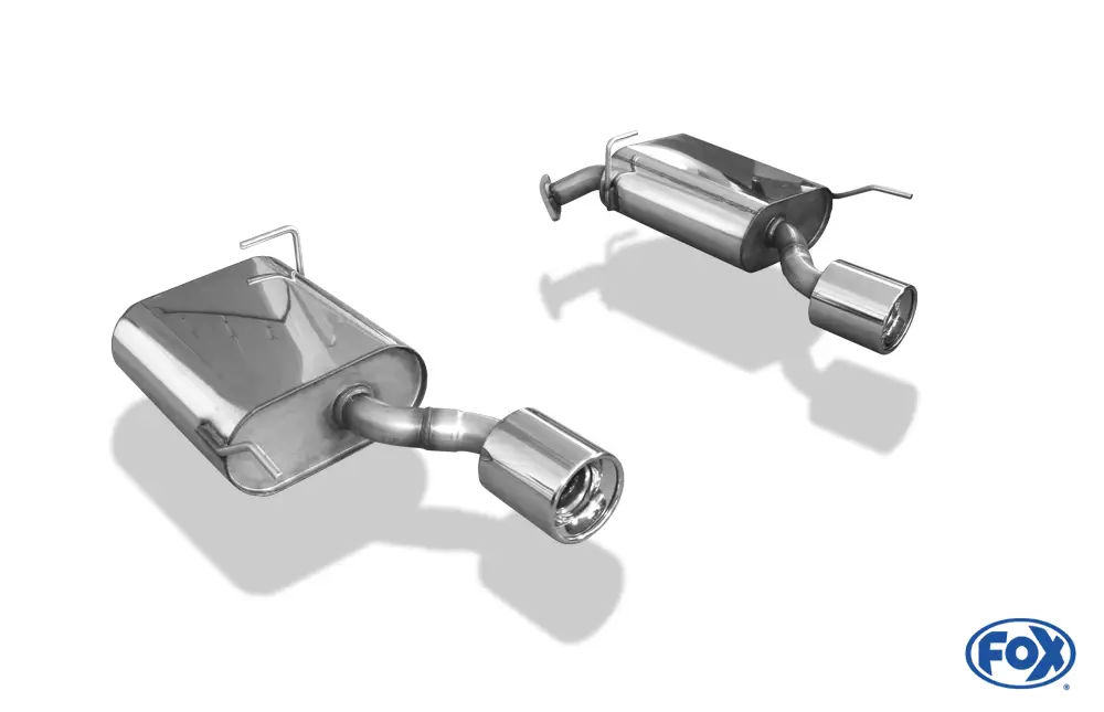 Expressversand Fox Duplex Auspuff Sportauspuff Endschalldämpfer für Chevrolet Captiva KLAT