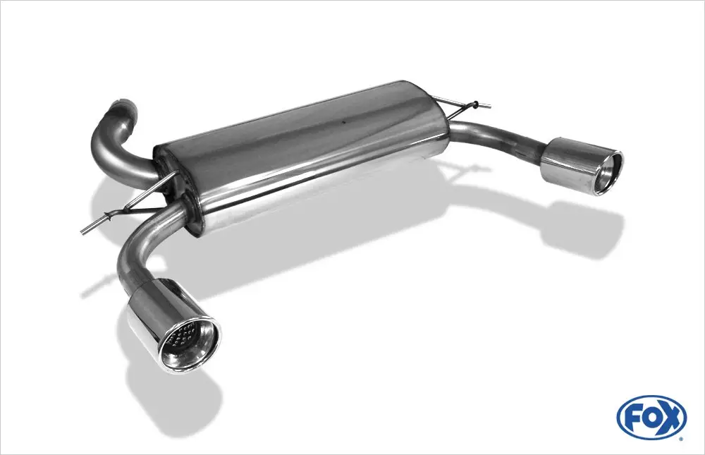 Rabatt Fox Duplex Auspuff Sportauspuff Sportendschalldämpfer für Ford Focus 2 ST 2.5