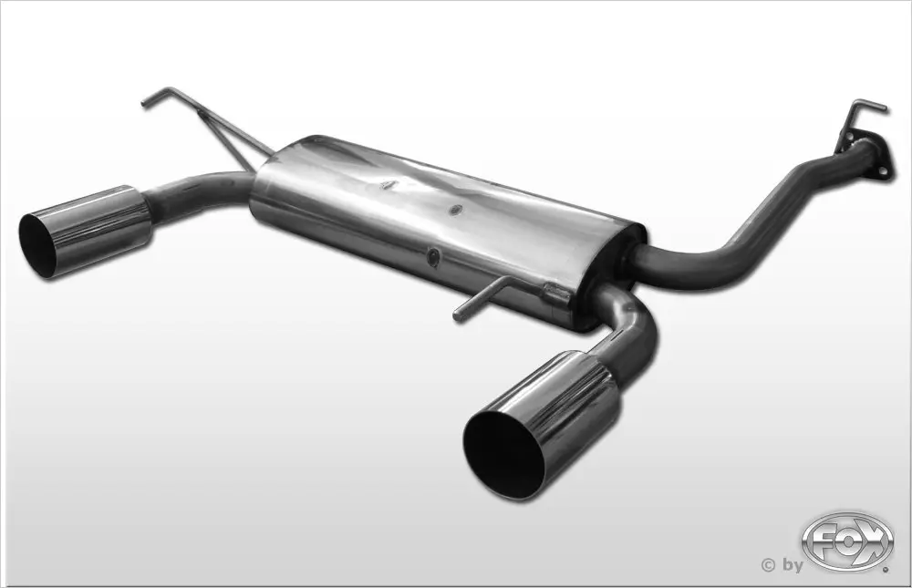 Fox Duplex Auspuff Sportauspuff Endschalldämpfer für Honda Prelude 5 BB9 2,3l Beliebt