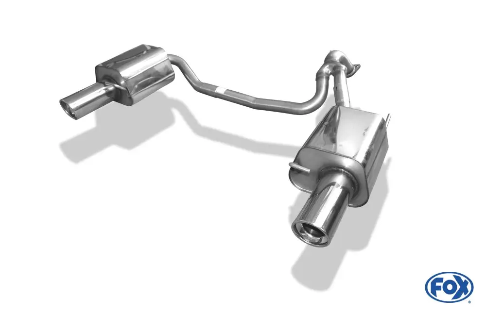 Sonderangebot Fox Duplex Auspuff Sportauspuff Sportendschalldämpfer für Hyundai Coupe Typ GK