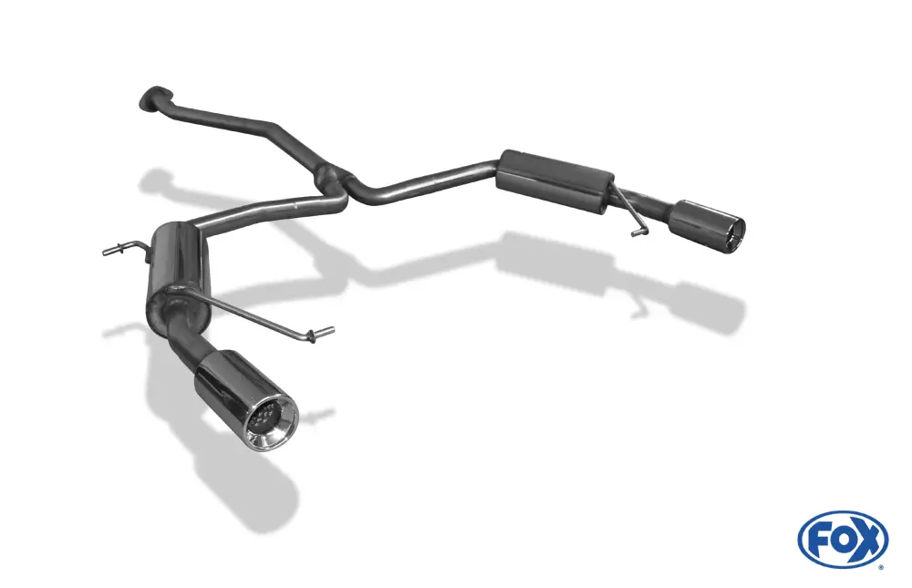 Fox Duplex Auspuff Sportauspuff Endschalldämpfer für Mazda 6 GH 2.2l D 132kW 07- Solange Der Vorrat Reicht
