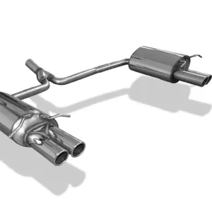 Beliebt Fox Duplex Auspuff Sportauspuff Endschalldämpfer für Mercedes C-Klasse C180 C200