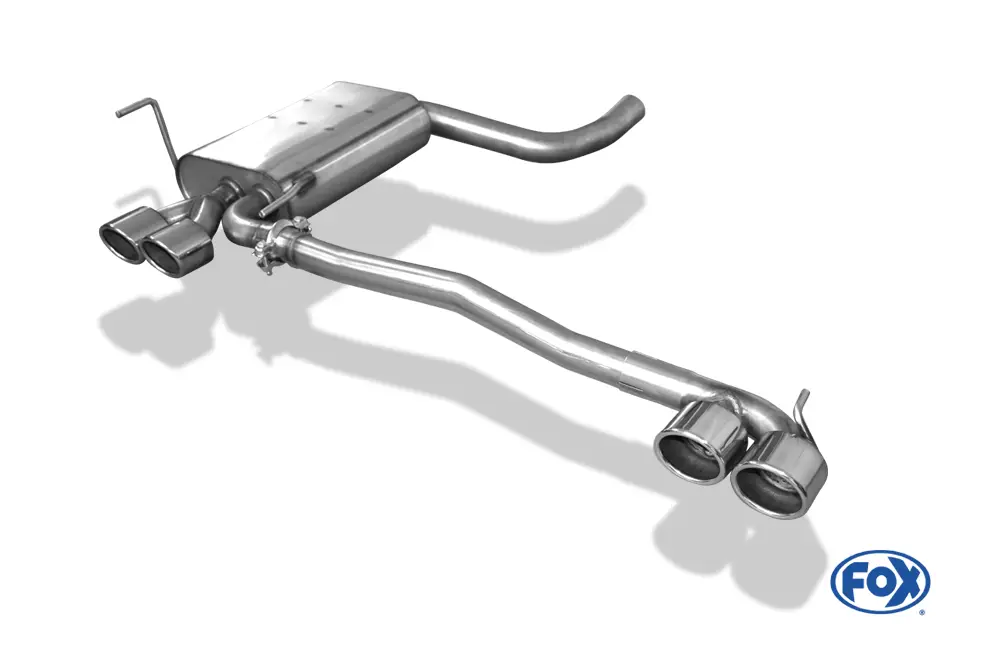 Angebot Fox Duplex Auspuff Sportauspuff Endschalldämpfer für Mercedes CLK Typ 208 2,0l