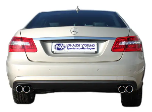 Sichere Zahlung Fox Duplex Auspuff Sportauspuff Endschalldämpfer für Mercedes E-Klasse W212 5.5l
