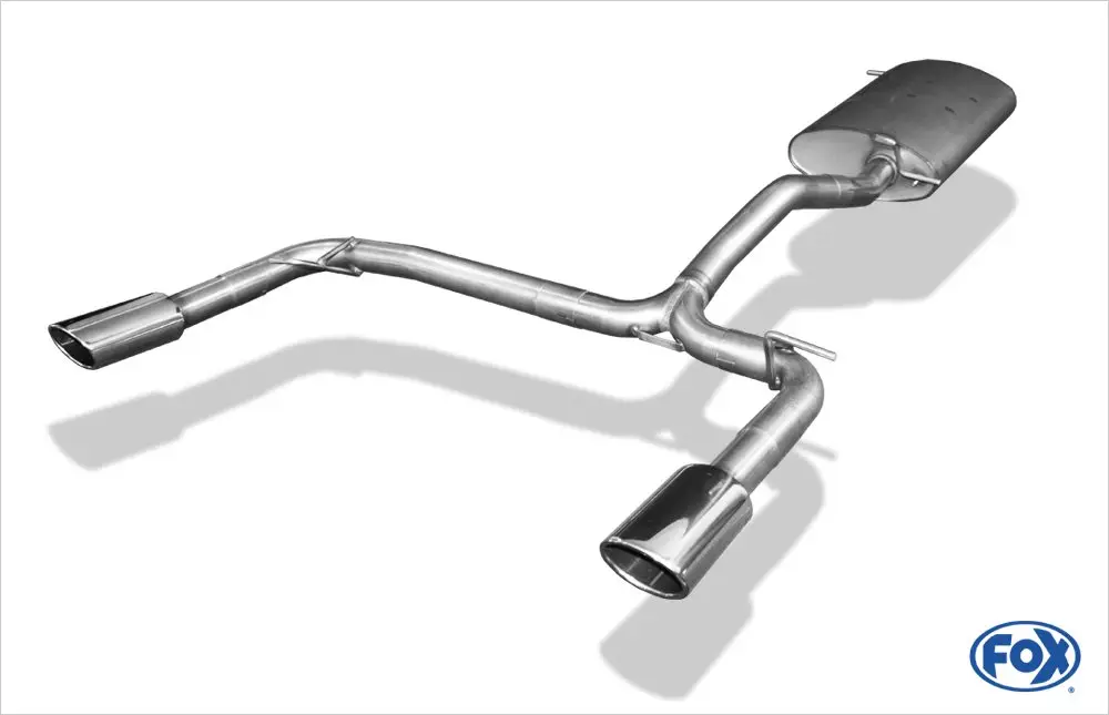 Schnäppchen Fox Duplex Auspuff Sportauspuff Sportendschalldämpfer für Mercedes M-Klasse W163