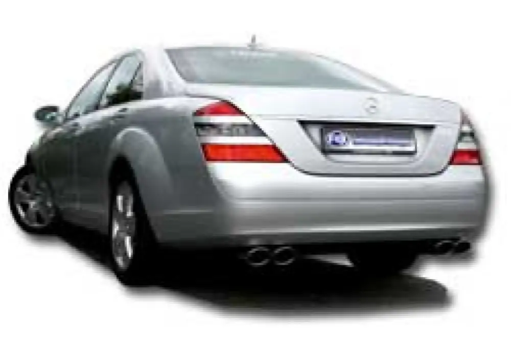 Fox Duplex Auspuff Sportauspuff Endschalldämpfer für Mercedes S-Klasse W221 3,2l Must-Have