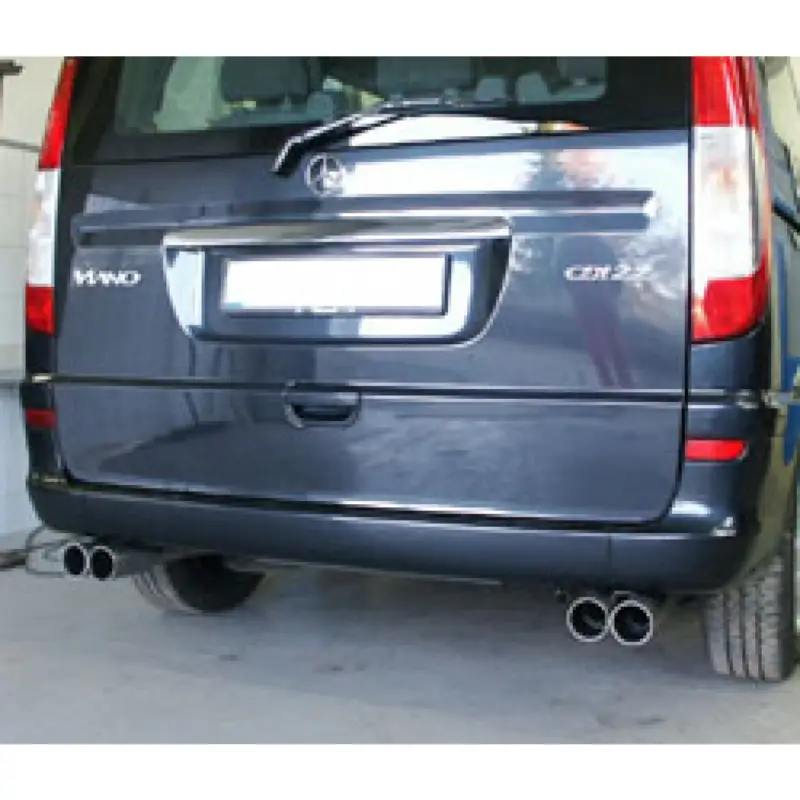 Versand Am Gleichen Tag Fox Duplex Auspuff Sportauspuff Endschalldämpfer für Mercedes Viano 3,2l