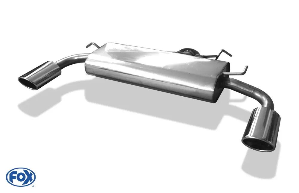 Neu Fox Duplex Auspuff Sportauspuff Endschalldämpfer für Mitsubishi Lancer CYO 1.5l