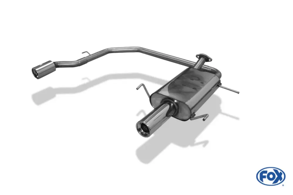 Ausverkauf Fox Duplex Auspuff Sportauspuff Endschalldämpfer für Nissan Primera P11 1.6 1.8