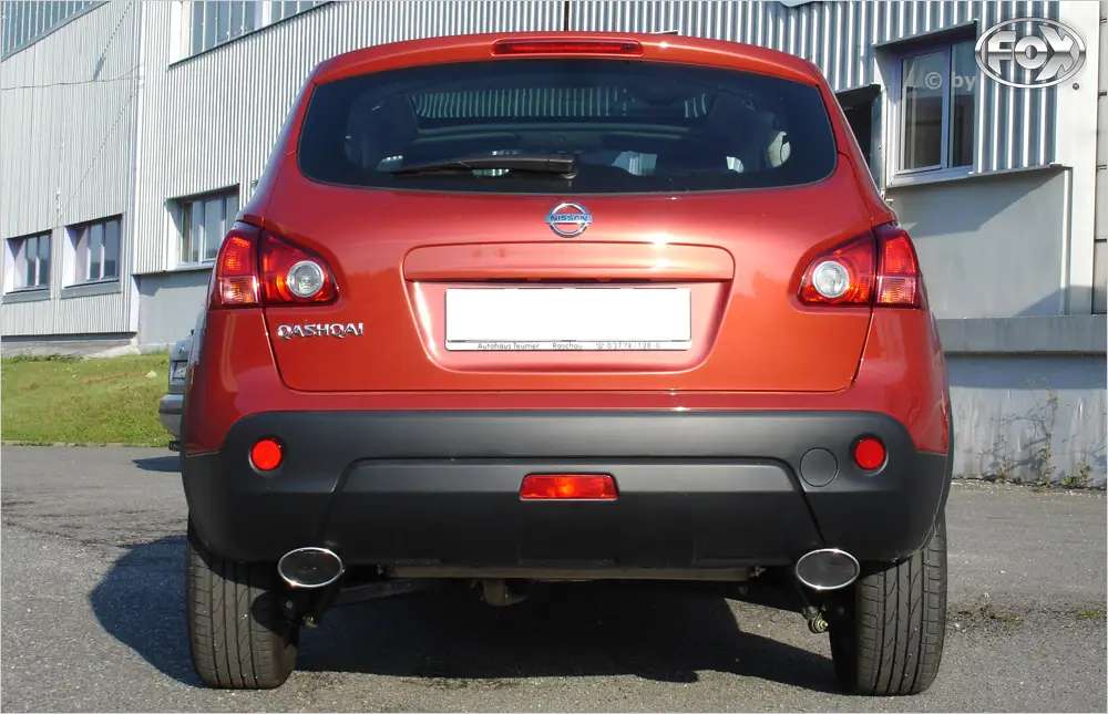 Beliebt Fox Duplex Auspuff Sportauspuff Sportendschalldämpfer für Nissan Qashqai 2.0l