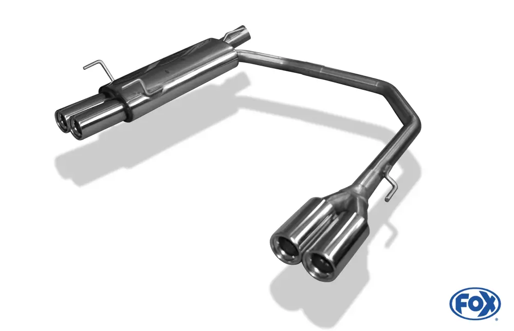 Direktkauf Fox Duplex Auspuff Sportauspuff Komplettanlage für Opel Astra F-CC 2.0l 110kW