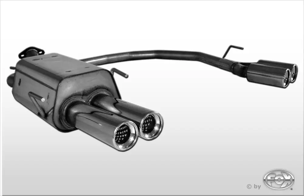 Top-Preis Fox Duplex Auspuff Sportauspuff Komplettanlage für Opel Astra G Stufenheck 1,4