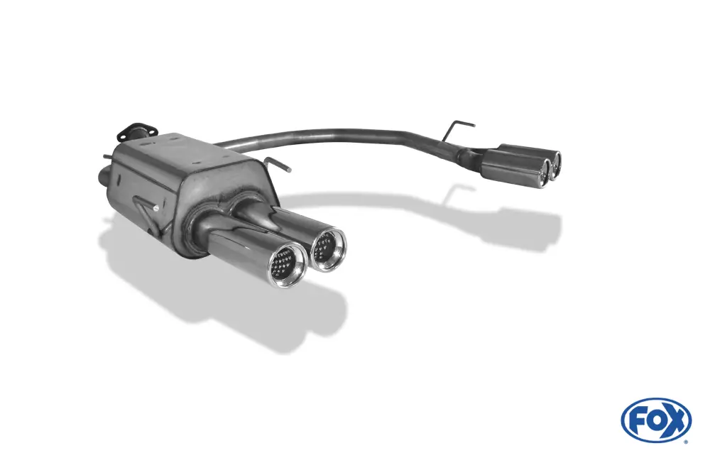 Neue Ware Fox Duplex Auspuff Sportauspuff Komplettanlage für Opel Astra G-CC Fließheck 1.7