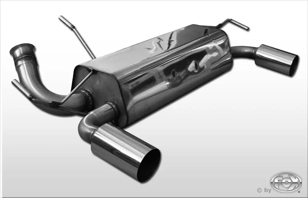 Top-Preis Fox Duplex Auspuff Sportauspuff Komplettanlage für Peugeot 206 RC 2.0l 130kW