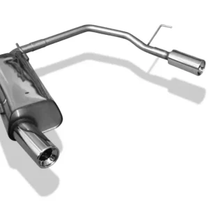 Schnäppchen Fox Duplex Auspuff Sportauspuff Endschalldämpfer für Peugeot 206 Schrägheck/ 206
