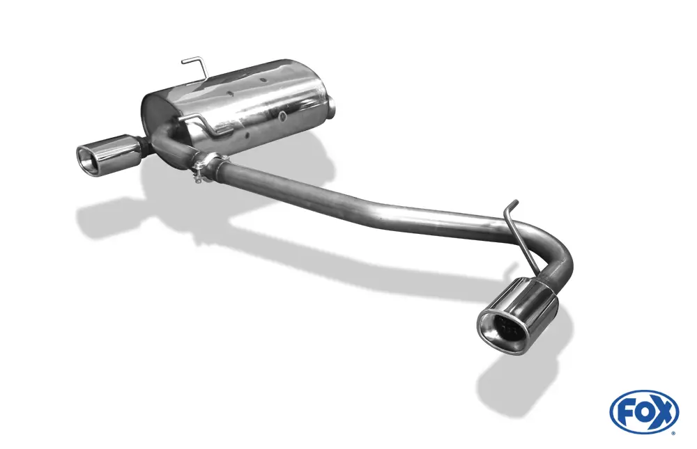 Abverkauf Fox Duplex Auspuff Sportauspuff Sportendschalldämpfer für Peugeot 406 Break 3,0l