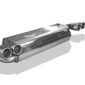Top-Angebot Fox Duplex Auspuff Sportauspuff Endschalldämpfer für Renault Clio II V6 3,0l