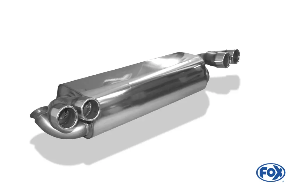 Top-Angebot Fox Duplex Auspuff Sportauspuff Endschalldämpfer für Renault Clio II V6 3,0l
