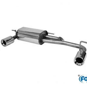 Aktuell Fox Duplex Auspuff Sportauspuff Endschalldämpfer für Subaru Justy II 1.3 50/63kW