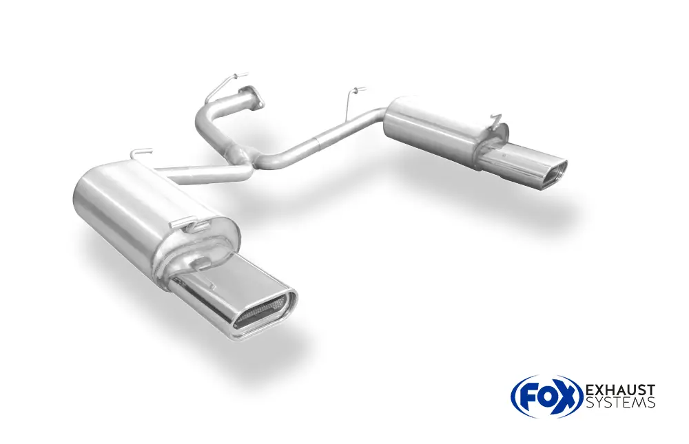 Abverkauf Fox Duplex Auspuff Sportauspuff Endschalldämpfer für Toyota Avensis T25 Benzin