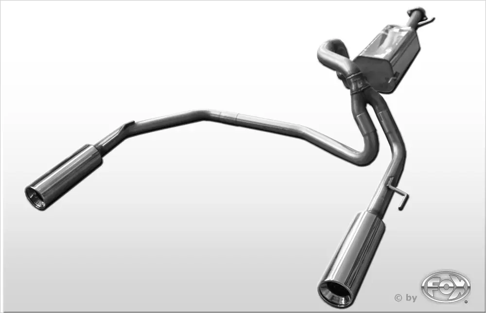 Wochenendangebot Fox Duplex Auspuff Sportauspuff für Toyota Land Cruiser Typ J12 5-t