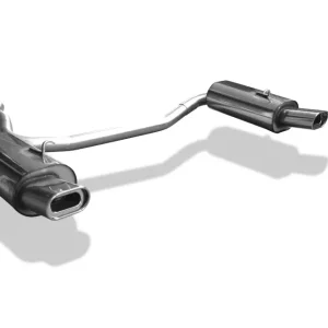 Zertifiziert Fox Duplex Auspuff Sportauspuff Komplettanlage für Volvo C70 Coupe & Cabrio 2.0l