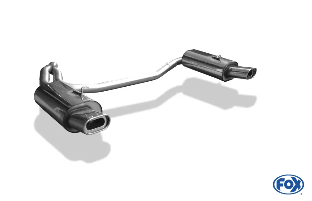 Zertifiziert Fox Duplex Auspuff Sportauspuff Komplettanlage für Volvo C70 Coupe & Cabrio 2.0l