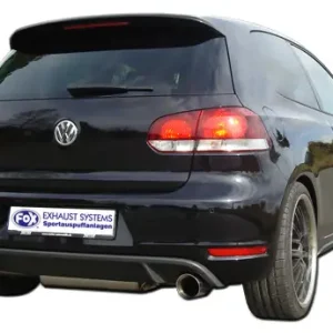 Neu Im Sortiment Fox Duplex Auspuff Sportauspuff Sportendschalldämpfer für VW Golf 6 GTI 2.0l 09-