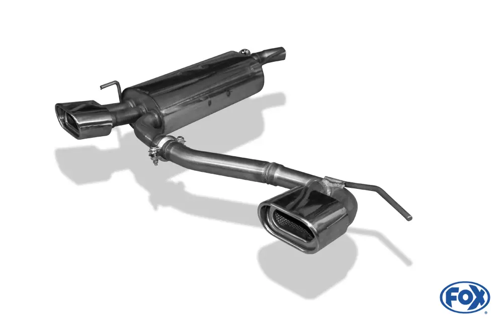 Wochenendangebot Fox Duplex Auspuff Sportauspuff Sportendschalldämpfer für VW Golf III/ Cabrio