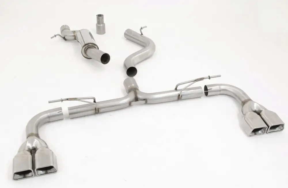 Zertifiziert Friedrich Motorsport 76mm Auspuff Sportauspuff für Audi A3 8V Sportback Quattro
