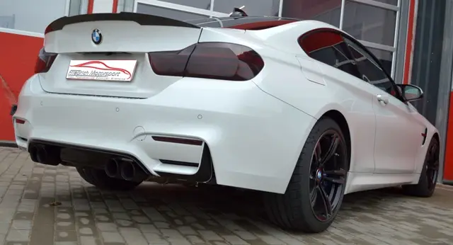Rabatt Friedrich Motorsport 70mm Duplex Auspuff Sportauspuff Anlage + Kat für BMW 4er