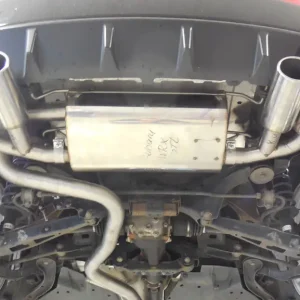 Neue Ware Fox Duplex Auspuff Sportauspuff Komplettanlage für Subaru Impreza GHD Schrägheck