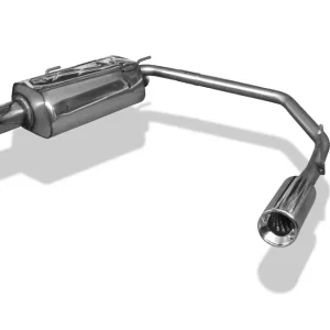 Nur Heute Fox Duplex Auspuff Sportauspuff Komplettanlage für Peugeot 206 S16 Cabrio 2.0l