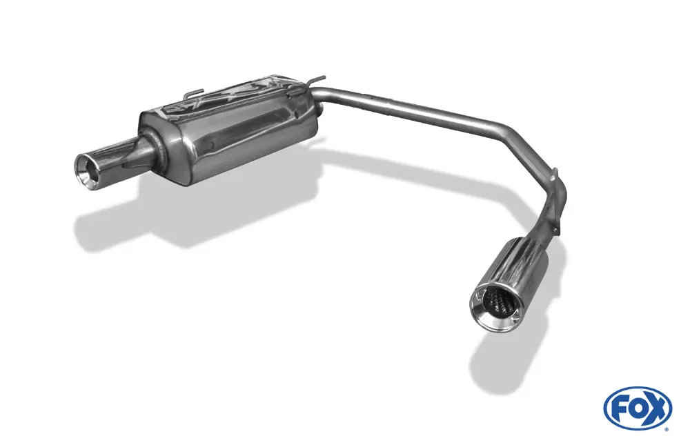 Nur Heute Fox Duplex Auspuff Sportauspuff Komplettanlage für Peugeot 206 S16 Cabrio 2.0l