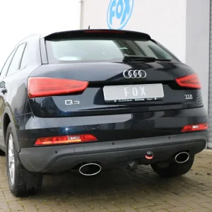 Versand Am Gleichen Tag Fox Auspuff Sportauspuff Duplex Komplettanlage für Audi Q3 quattro 2.0l TFSI