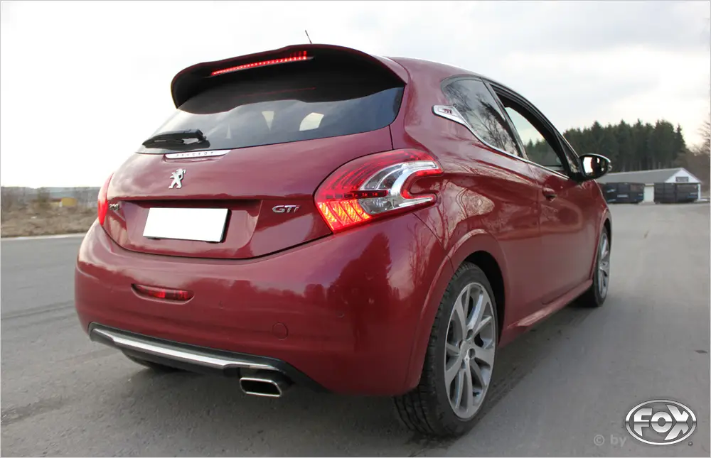 Expressversand Fox Auspuff Sportauspuff Komplettanlage für Peugeot 208 GTI 1.6l 147kW