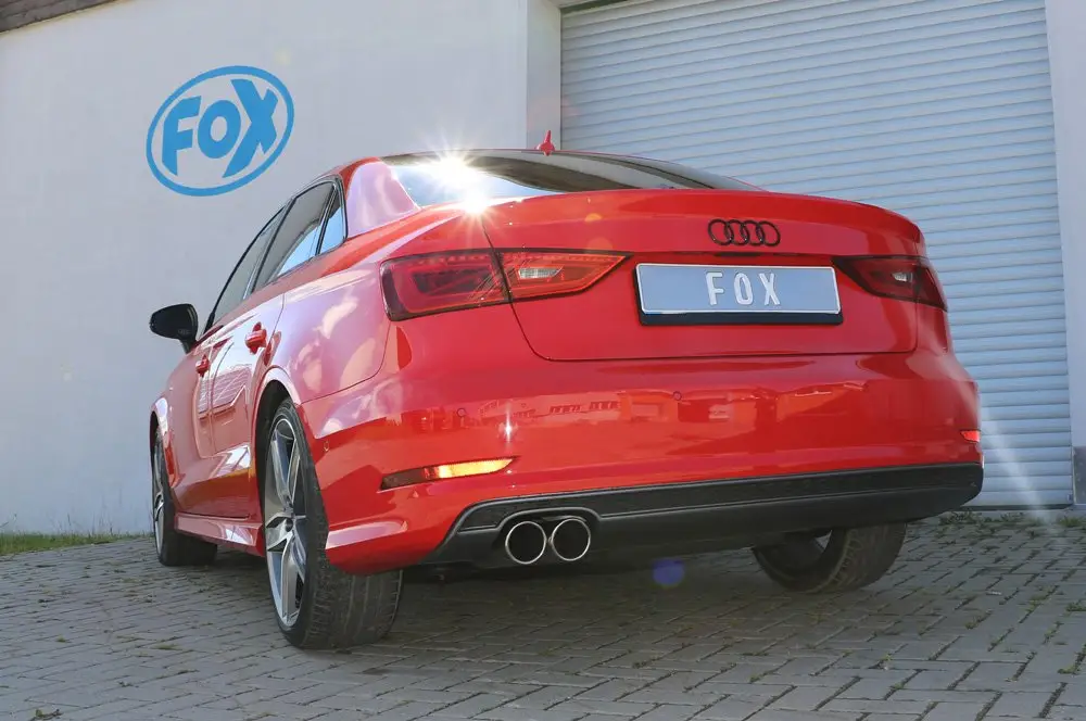 Fox Auspuff Sportauspuff Komplettanlage für Audi A3 8V Limo 1.4l TFSI Direkt Vom Hersteller