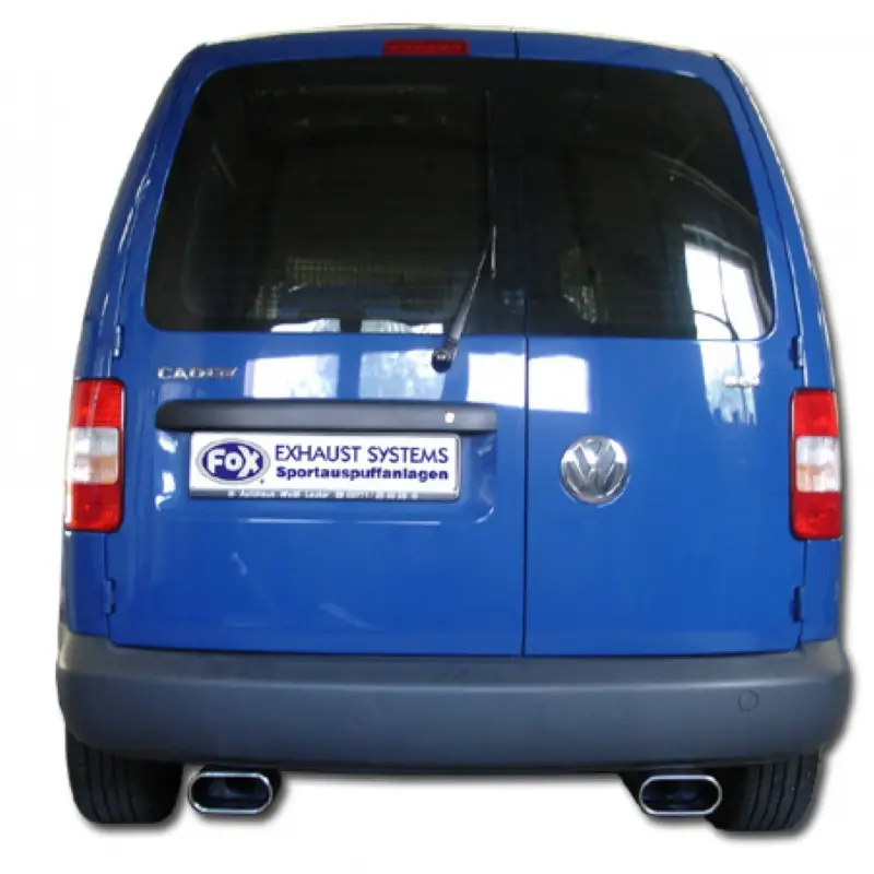 Wochenendangebot Fox Duplex Auspuff Sportauspuff Komplettanlage für VW Caddy III 1.4l 55kW