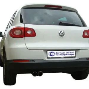 Zertifiziert Fox Auspuff Sportauspuff Komplettanlage für VW Tiguan 2.0l TDI 103/125kW